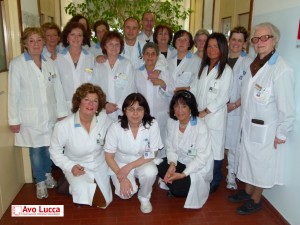 Il Gruppo di Volontari del reparto di Medicina