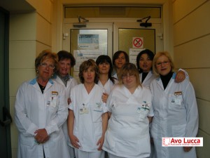 Il Gruppo di Volontari del reparto di Neurologia